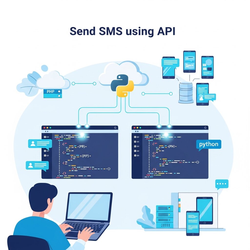 Send SMS Using API in PHP and Python