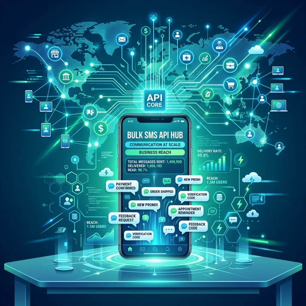 Bulk SMS API for businesses reaching audiences at scale