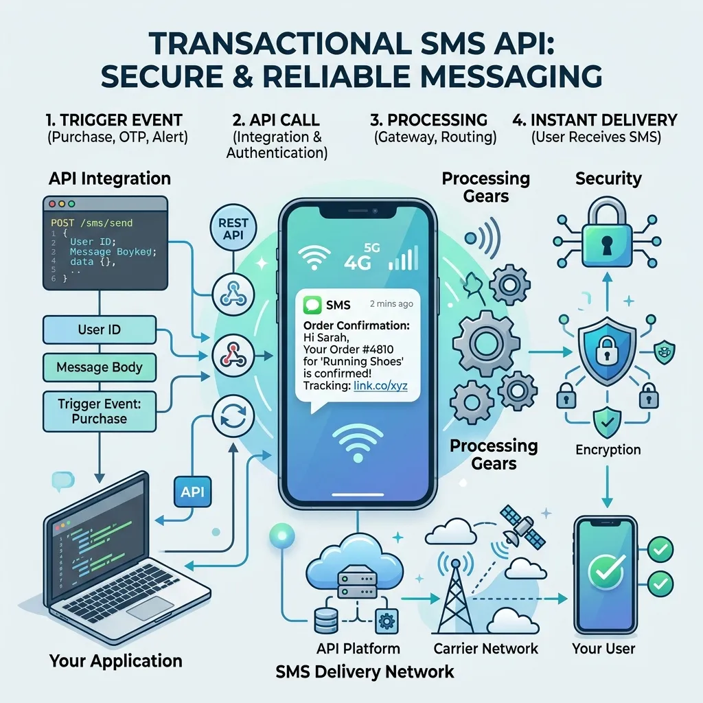 What is a transactional SMS messaging API