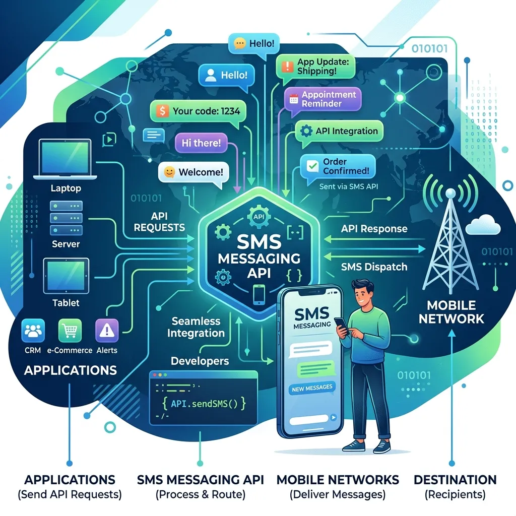 What is an SMS Messaging API