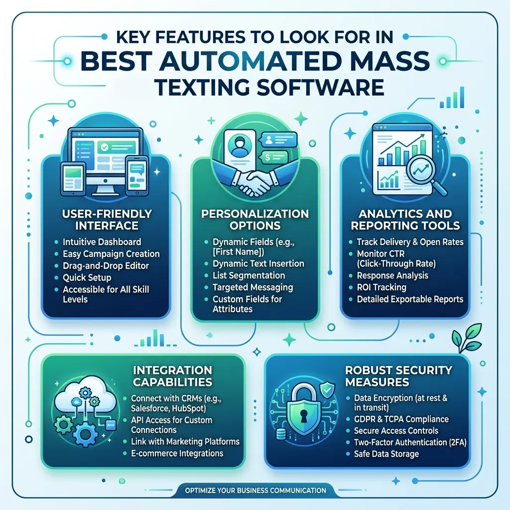 Best Automated Mass Texting Software Features to Look For