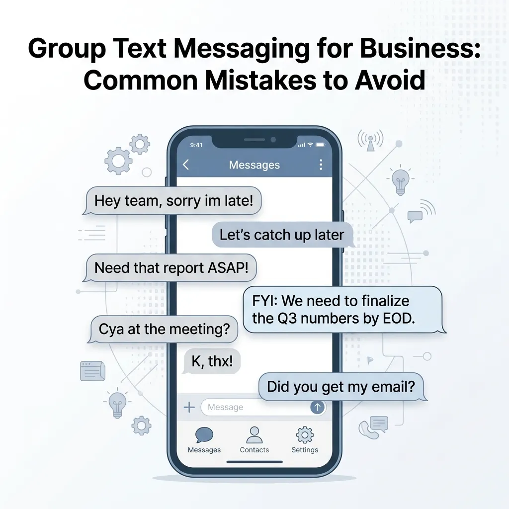 Group Text Messaging for Business Common Mistakes to Avoid