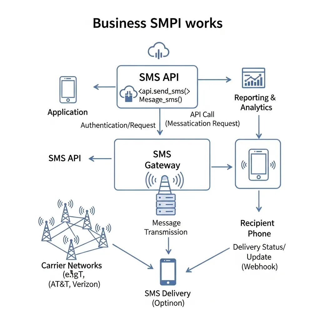 How a Business SMS API Works
