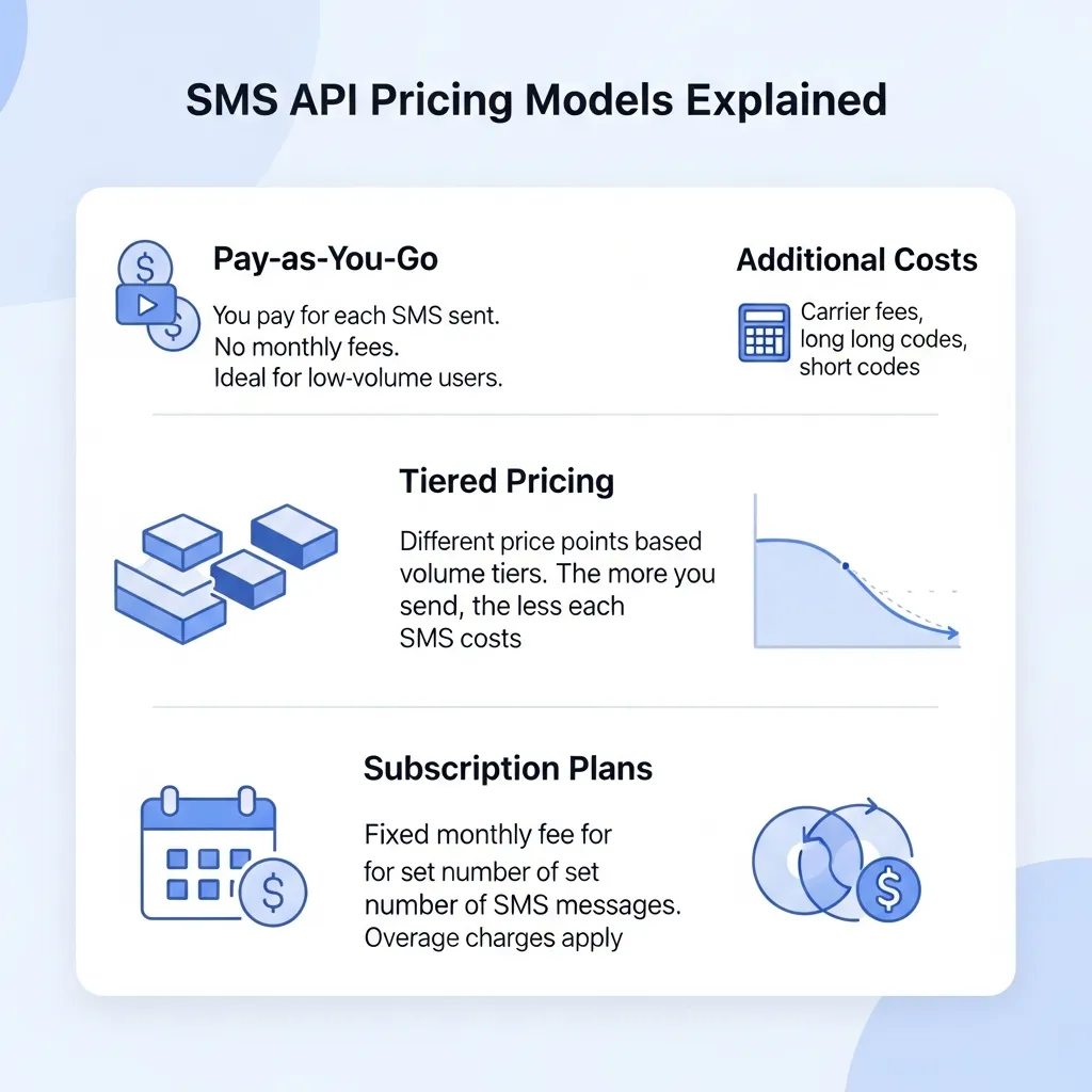 SMS API Pricing Models Explained